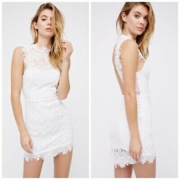 Free People Cora Daydreamer Lace Dress in White Sz. Large NWT - Picture 1 of 13